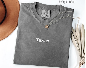Comfort Colors® Texas T-Shirt, Lone Star State, Texas Girl, State Pride Tee, Women's Tee, Western Style T-Shirt, Cowboy Boots Life T-Shirt