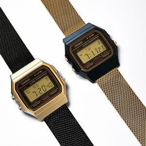 Casio F-91W Digital Quartz Watch – Customized with Metal Band, Retro Unisex Style