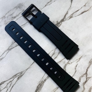 Personalizowany zegarek cyfrowy Casio F-91 Gold – brązowy pasek nylonowy ze złotą sprzączką zdjęcie 13