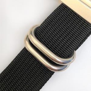 Casio F91W Silver Digital Watch, Black Nylon Strap, Custom Retro Watch image 6