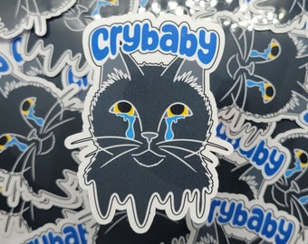 Crybaby Black Cat 3" Vinyl Sticker