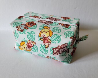 Animal Crossing New Horizons Boxy Makeup Cosmetic Bag Zipper Pouch