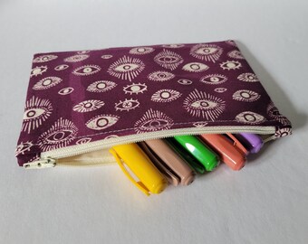 All Seeing Eye Zipper Pouch Pencil Case Makeup Bag