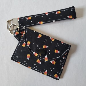 Mini llavero con forma de cartera con forma de caramelo de maíz para Halloween