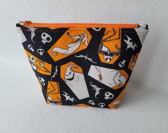 Nightmare Coffins Flat Bottom Makeup Bag Zipper Pouch Pencil Case