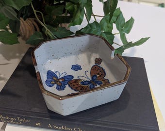 Vintage 1970s Butterfly Ashtray/Trinket Dish
