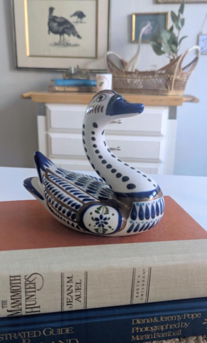 Clay Swan Figurine - Etsy