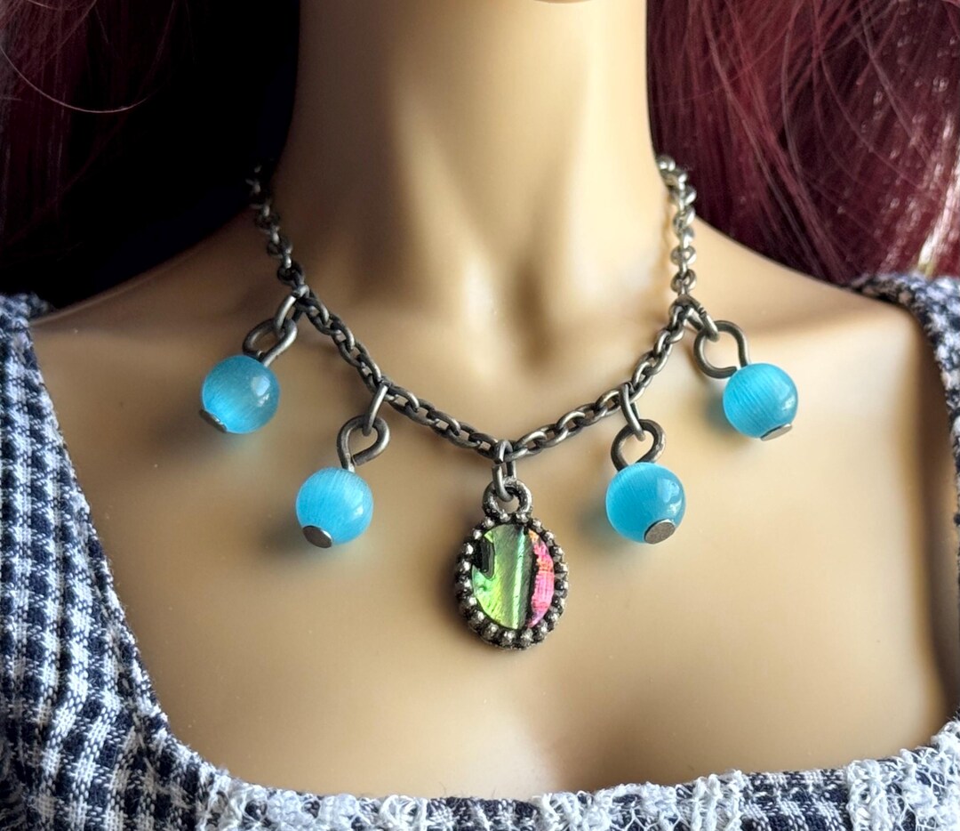 BJD Charming Paua Shell Drop Necklace SD 1/3 60cm Super Dollfie Abalone ...
