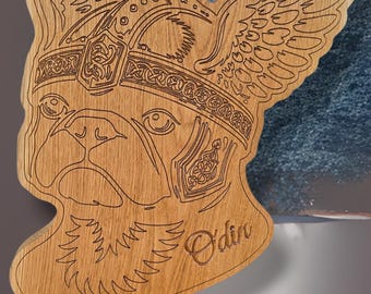 Hundeschild Hundegarderobe Leinenparkplatz Leinenhalterung aus massivem Eichenholz für Hundeleinen u. Leinen, für jede Hunderasse, Geschenk