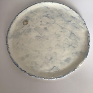 Porseleinen dessertbord – Nuage Collectie – Handgemaakt stuk