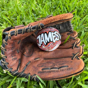 Custom Hand Painted Baseball, Team Gift, Coach gift, Baseball Season, Senior Gift, College gift, Hand Lettered Baseball