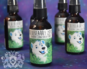 Bluebearry Zest - 2 oz fursuit spray, blueberry lemon scent