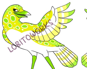 Adoptable Furry Crow Character - Citrus