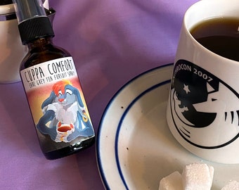 Cuppa Comfort - 2 oz fursuit spray, earl grey tea scent