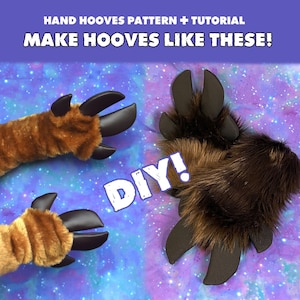Fursuit Hoof Hands Pattern + Tutorial DIGITAL DOWNLOAD PDF