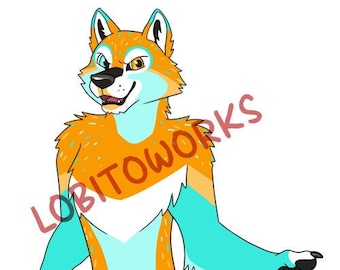Adoptable Furry Wolf Character - Mango