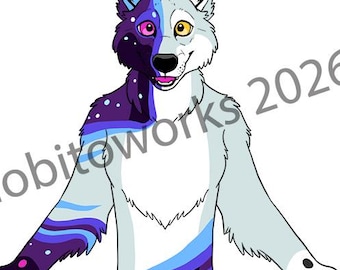 Adoptable Furry Wolf Character -  Juni