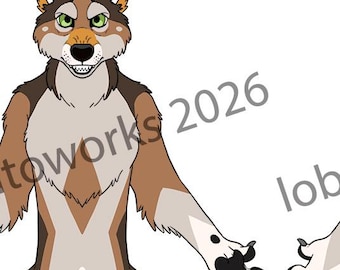 Adoptable Furry Wolf Character -  Lane