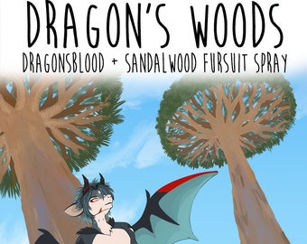 Dragon's Woods - 2 oz Fursuit Spray, dragon's blood + sandalwood scent
