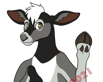 Adoptable Furry Goat Character - Gruff