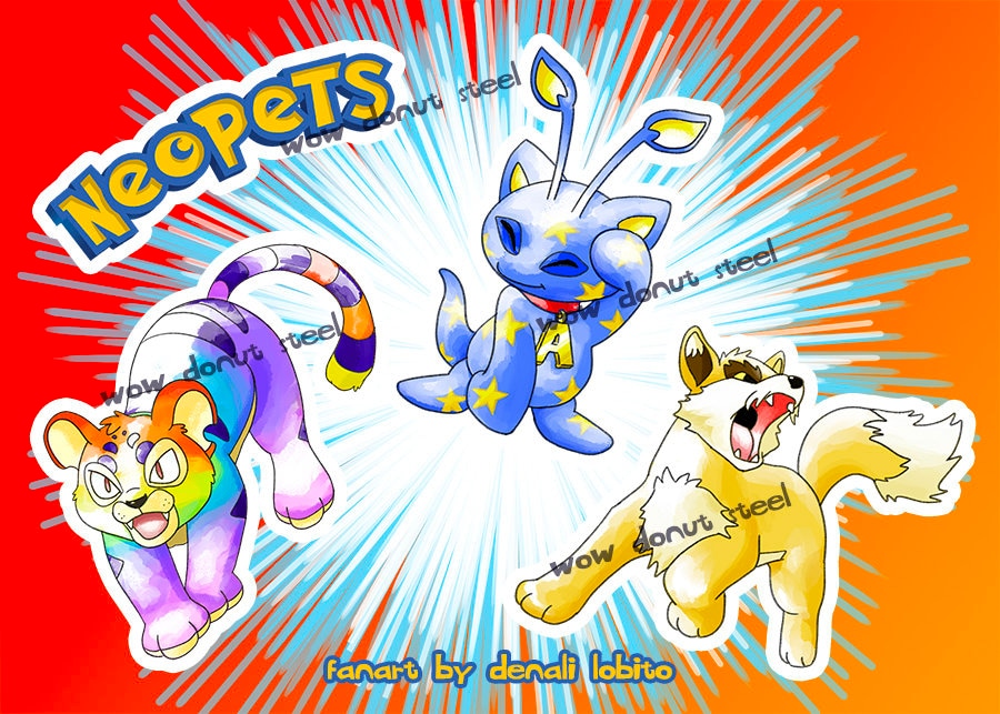 Sugimori Style Neo Pets Sticker Sheet