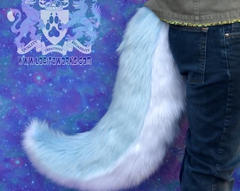 Custom Fursuit Tail - Two-Colored Fox/Wolf/Dog style