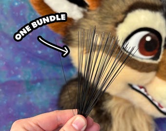 Fursuit and Plush Toy Plastic Whiskers - Black