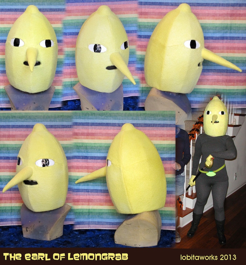 Adventure Time LEMONGRAB Cosplay Head