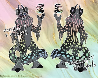 Adoptable Furry Catricorn Anthro Original Species Character - Aether
