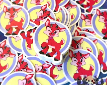Ixi Red Digital Pet Neopets Goat Sticker