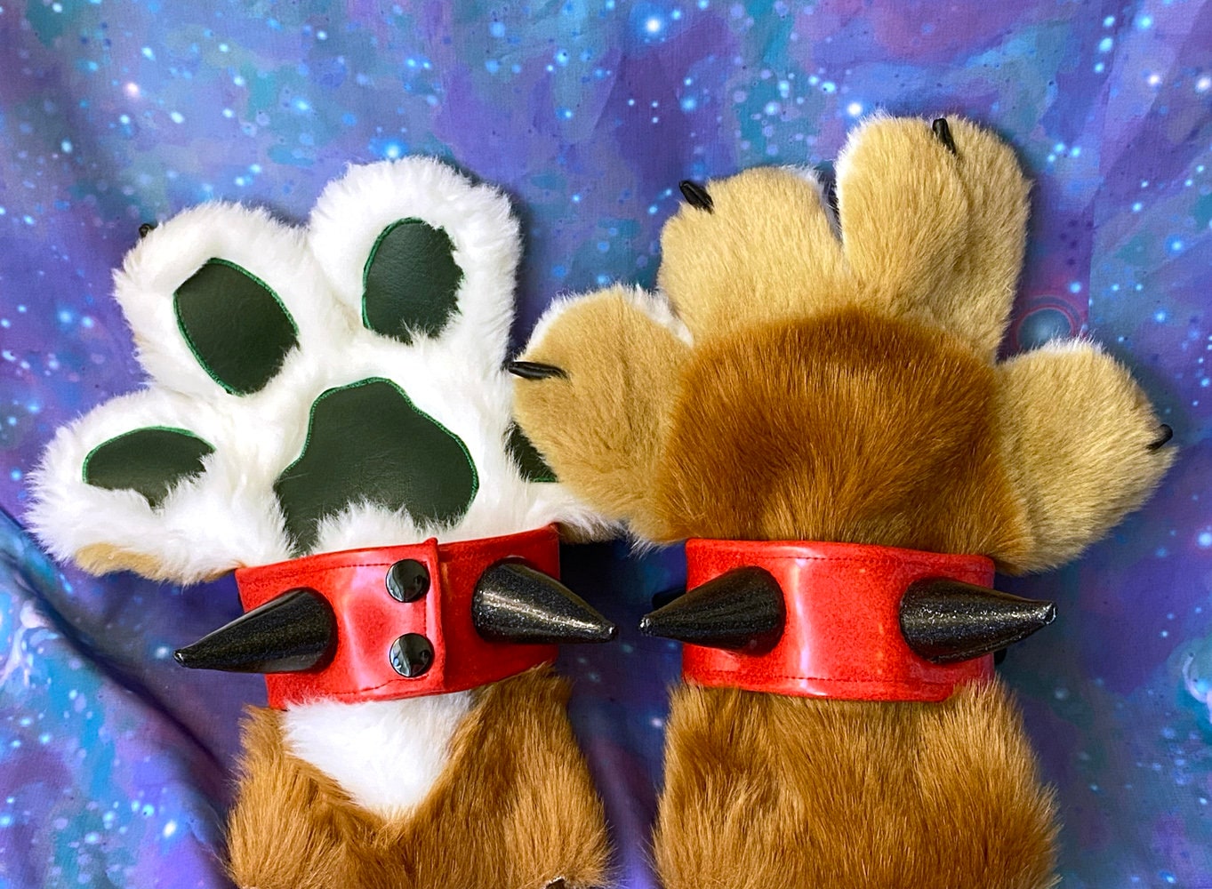 CUSTOM Fursuit Spike Wrist Cuffs Set - Large
