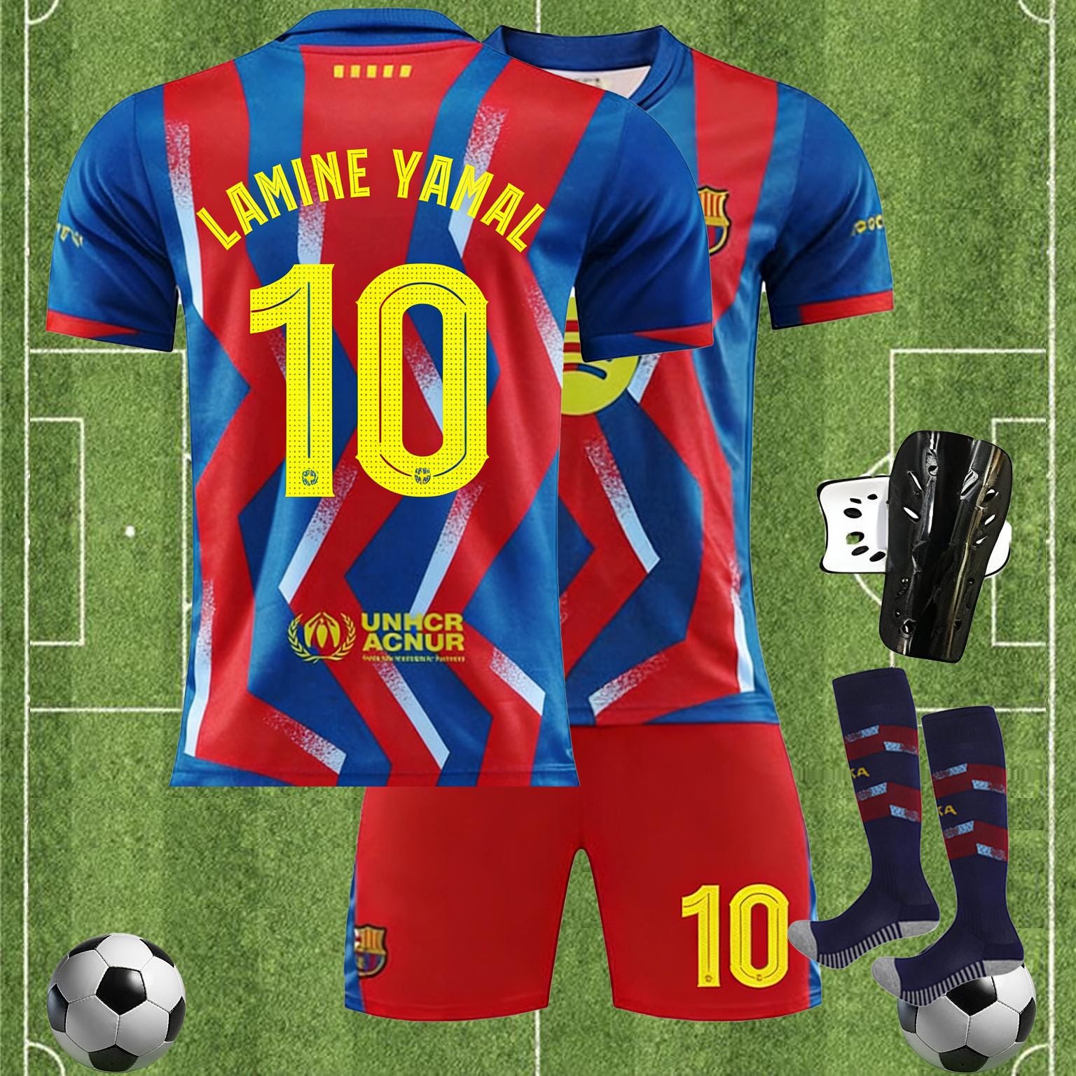 Lamine Yamal #10 Fan Version Soccer Jersey 2025/26 – Men's Replica