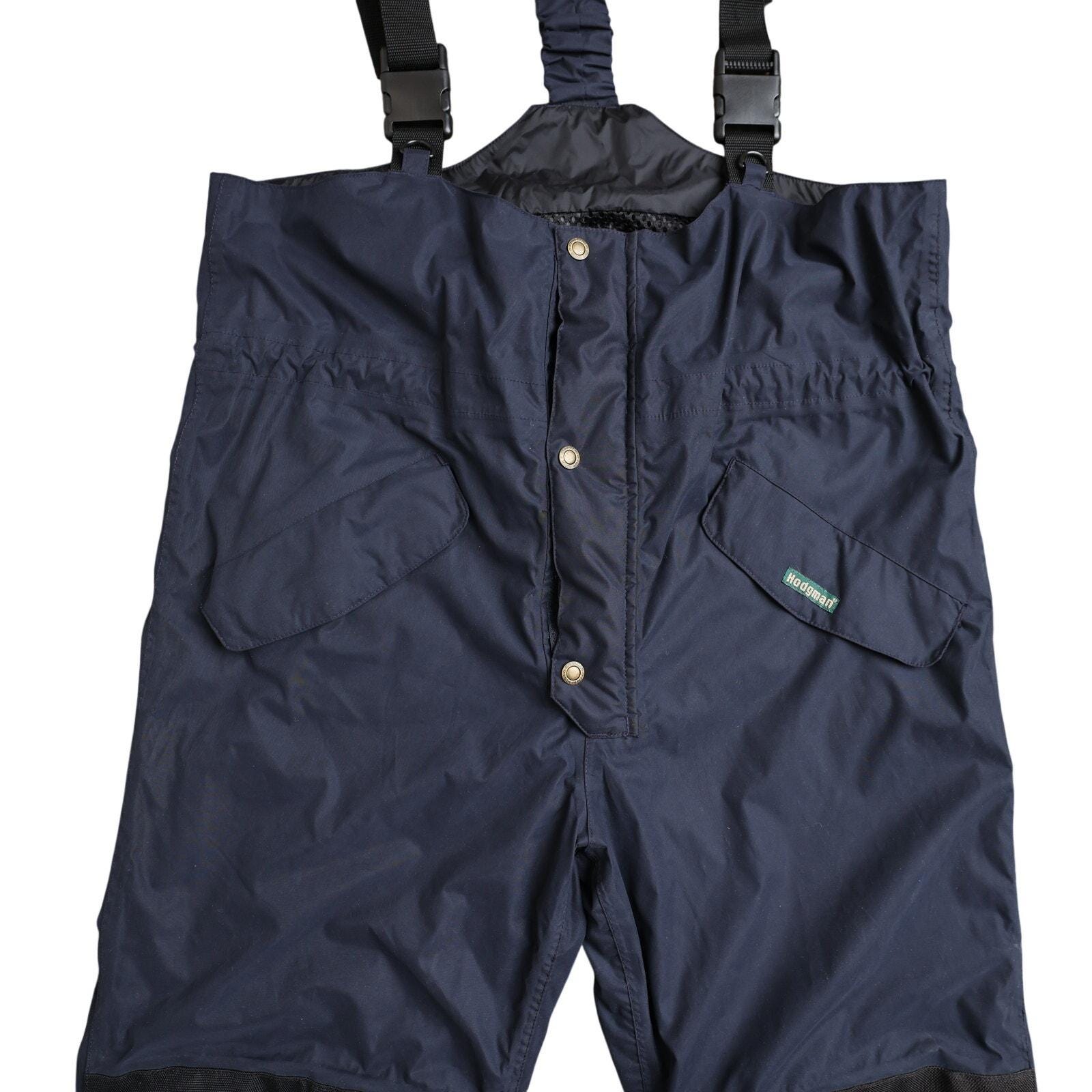Men's Vintage 90s Navy Hodgman Fishing Utility Coat and Bibs
