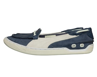 Women Designer Puma Limited Edition Leather Deck Boat Shoes Flats SlipOn Loafers