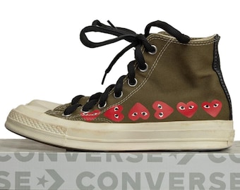 Womens Special Edition Converse Comme des Garcons Chuck Taylor 70 Hi Multi-Heart
