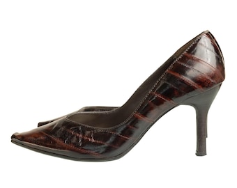 Vintage Liz Claiborne ROMA Y2K Pointed Toe Oxblood Pumps Heels - Size 6.5 - EUC