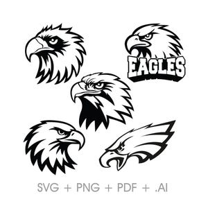 Bald Eagle Head SVG | Eagle Head PNG zPatriotic Eagle Outline Clipart | Laser Cut File | Cricut & Silhouette | Png SVG Instant Download