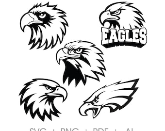 Bald Eagle Head SVG | Eagle Head PNG zPatriotic Eagle Outline Clipart | Laser Cut File | Cricut & Silhouette | Png SVG Instant Download