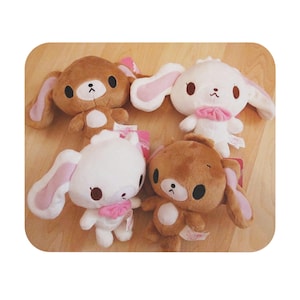 Cute Sugar Bunnies Plush Kawaii Mouse Pad