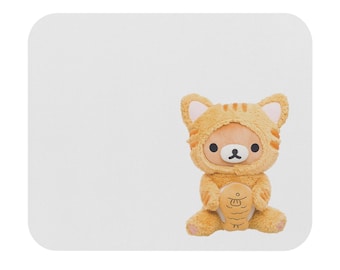 Alfombrilla de ratón de felpa Kawaii Rilakkuma para ordenador portátil de escritorio