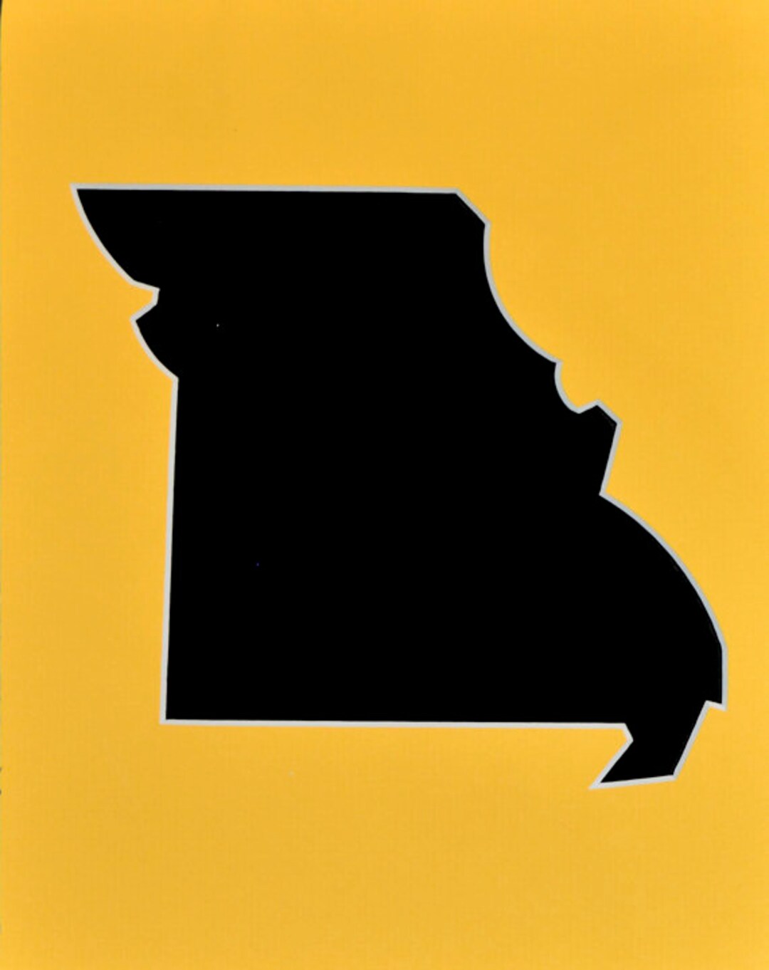 Missouri US State Map Cutout 8"x10" Picture Mat - Etsy