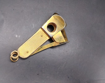 Vintage 9kt gouden sigarettensnijder – gemaakt in Duitsland – 375 gouden panelen – zeldzame zaktobacciana