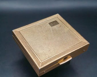 Tallent Gold-Tone Cigarette Case – Made in England – Vintage 1950s