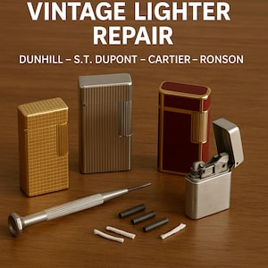 Vintage Lighter Repair Service – Dunhill, S.T. Dupont, Cartier, Ronson – Mail-In Restoration