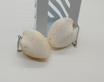 Heart Cockle Earrings | Novelty Earrings | Shell Earrings