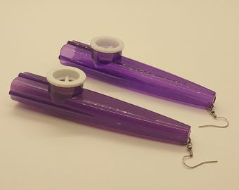 Functional Kazoo Earrings | Novelty Earrings | Functional Earrings
