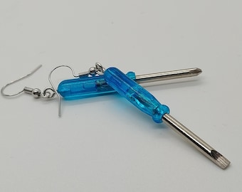 Miniature Screwdriver Earrings (Phillips & Flathead) | Novelty Earrings | Functional Earrings