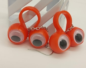 Googly Eye Ring Earrings | Novelty Earrings |