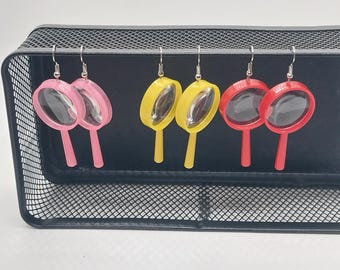 Mini Magnifying Glass Earrings