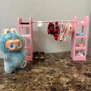 Labubu Large Closet with Extra Storage & Hangers - Accessories